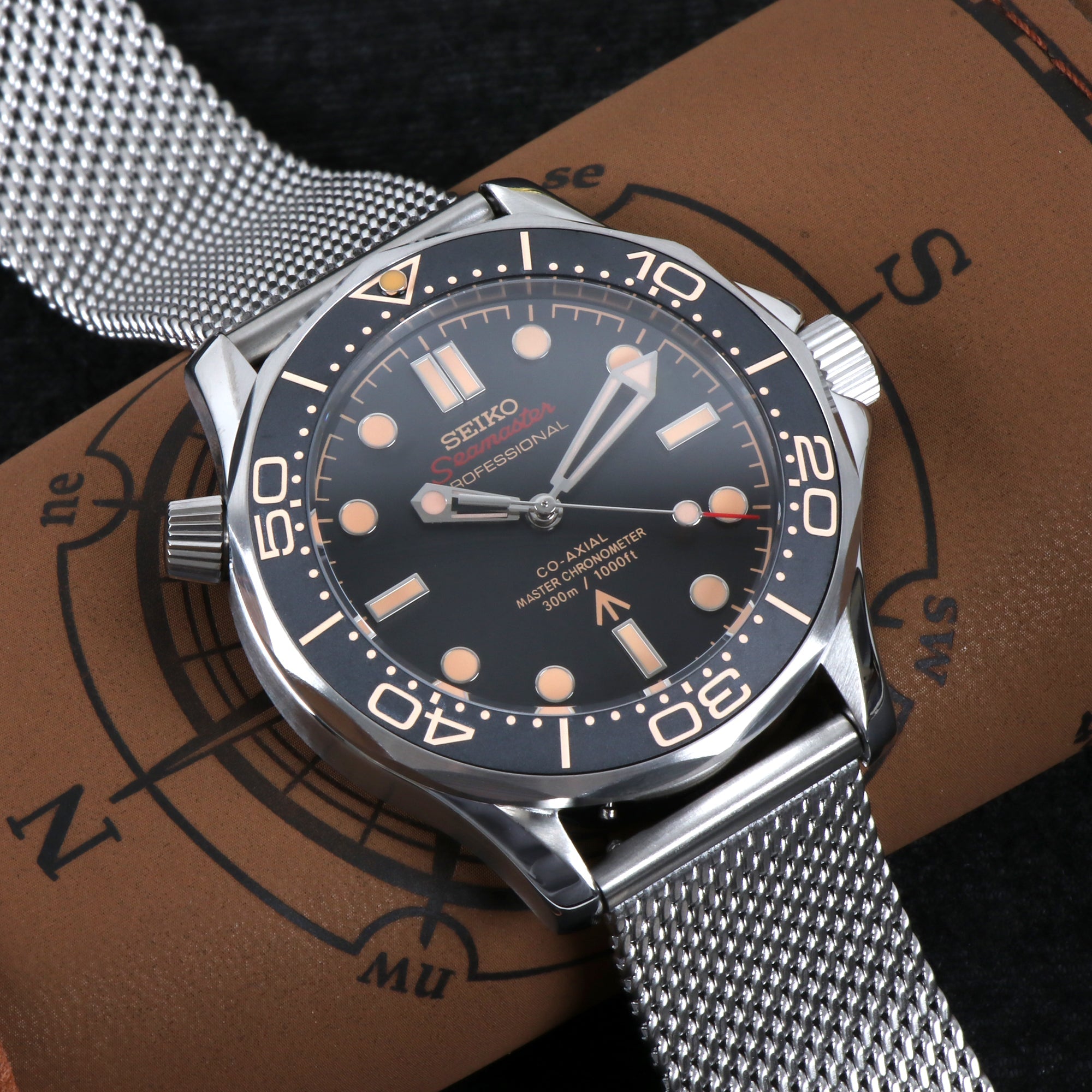 Seiko Mod Watch Seamaster SMP300 Classic Homage Edition