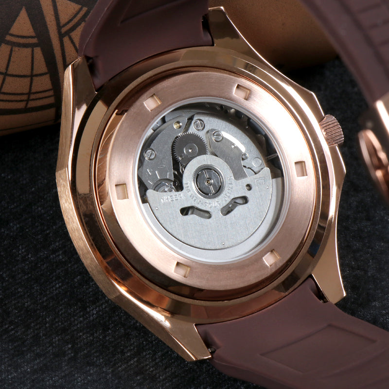 Custom Brown Naut Automatic Mod Watch