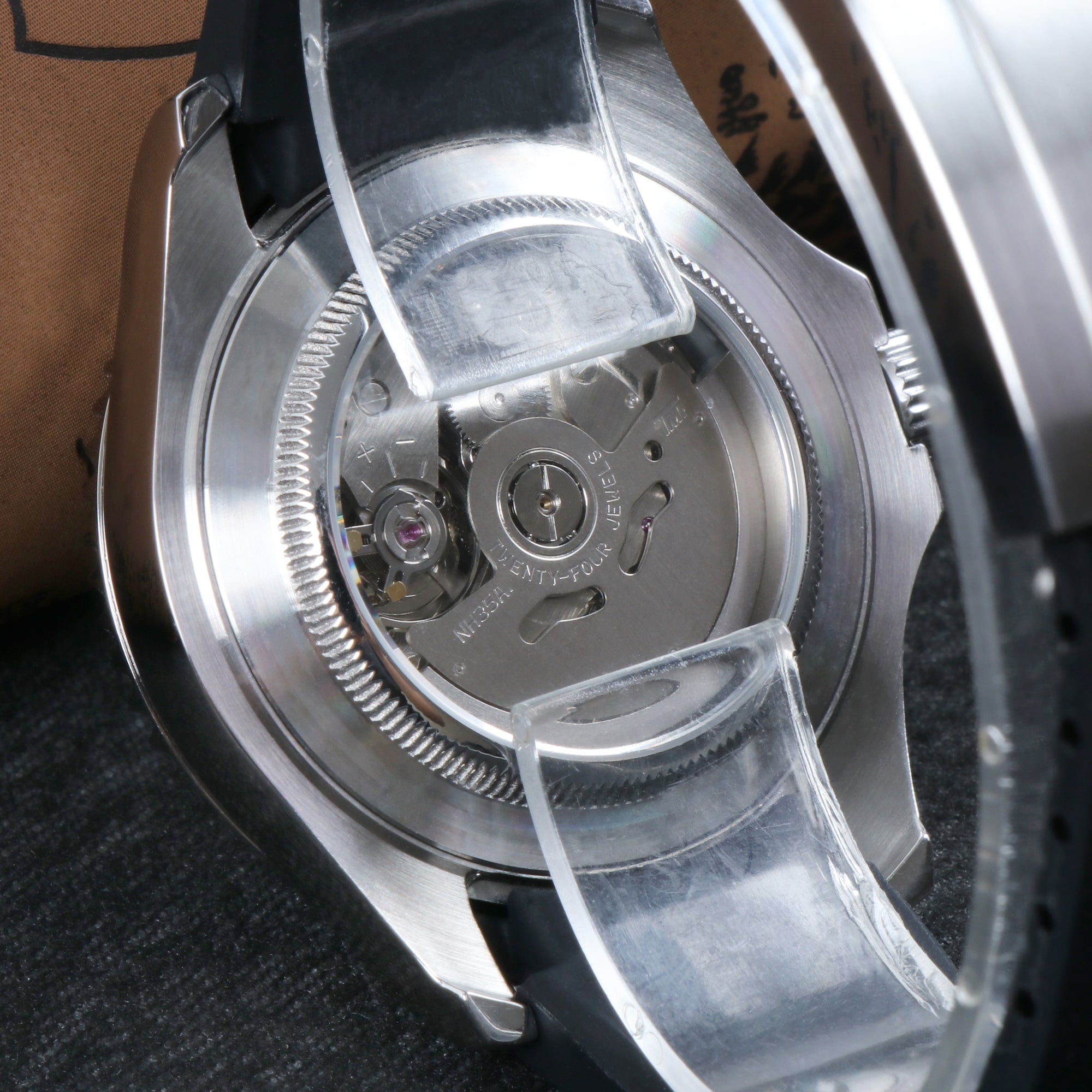 Custom Full Black Yacht Automatic Mod Watch