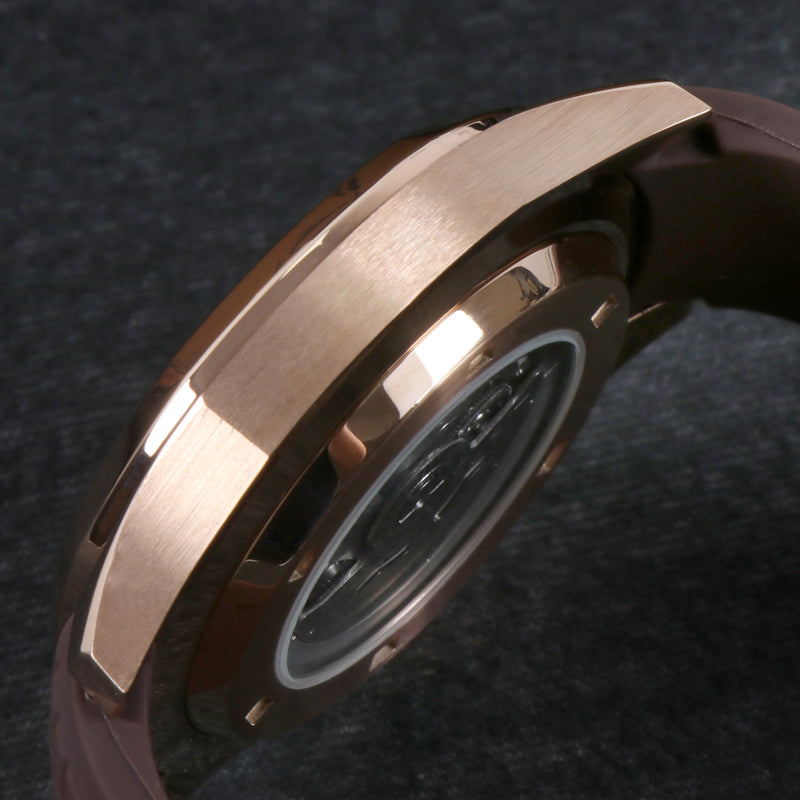 Custom Brown Naut Automatic Mod Watch