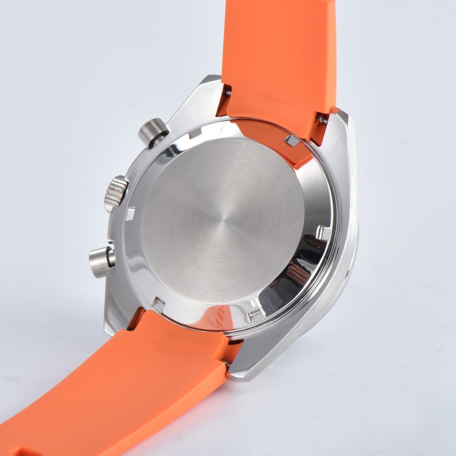 Custom Seiko Panda Orange Speed Chronograph Watch