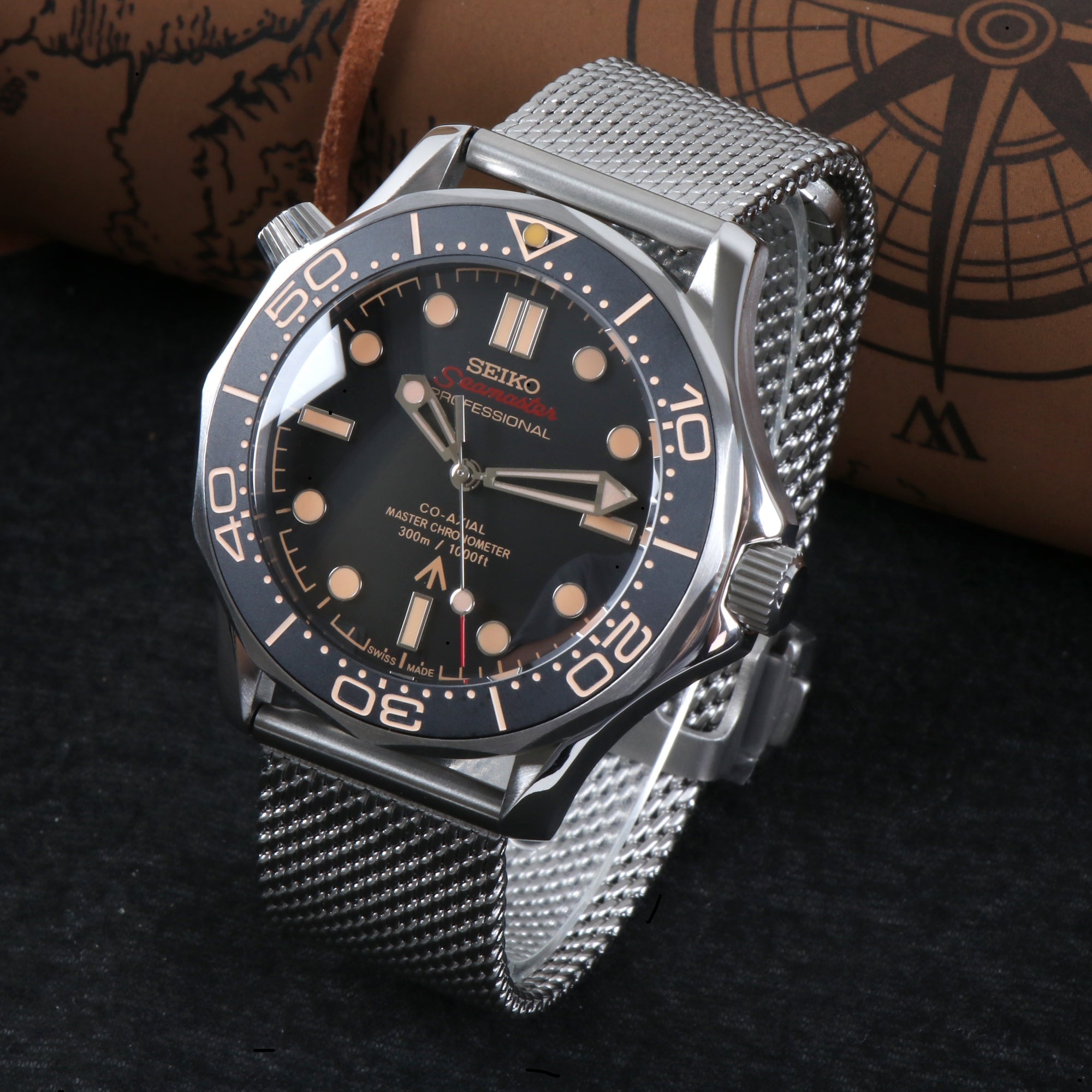Seiko Mod Watch Seamaster SMP300 Classic Homage Edition
