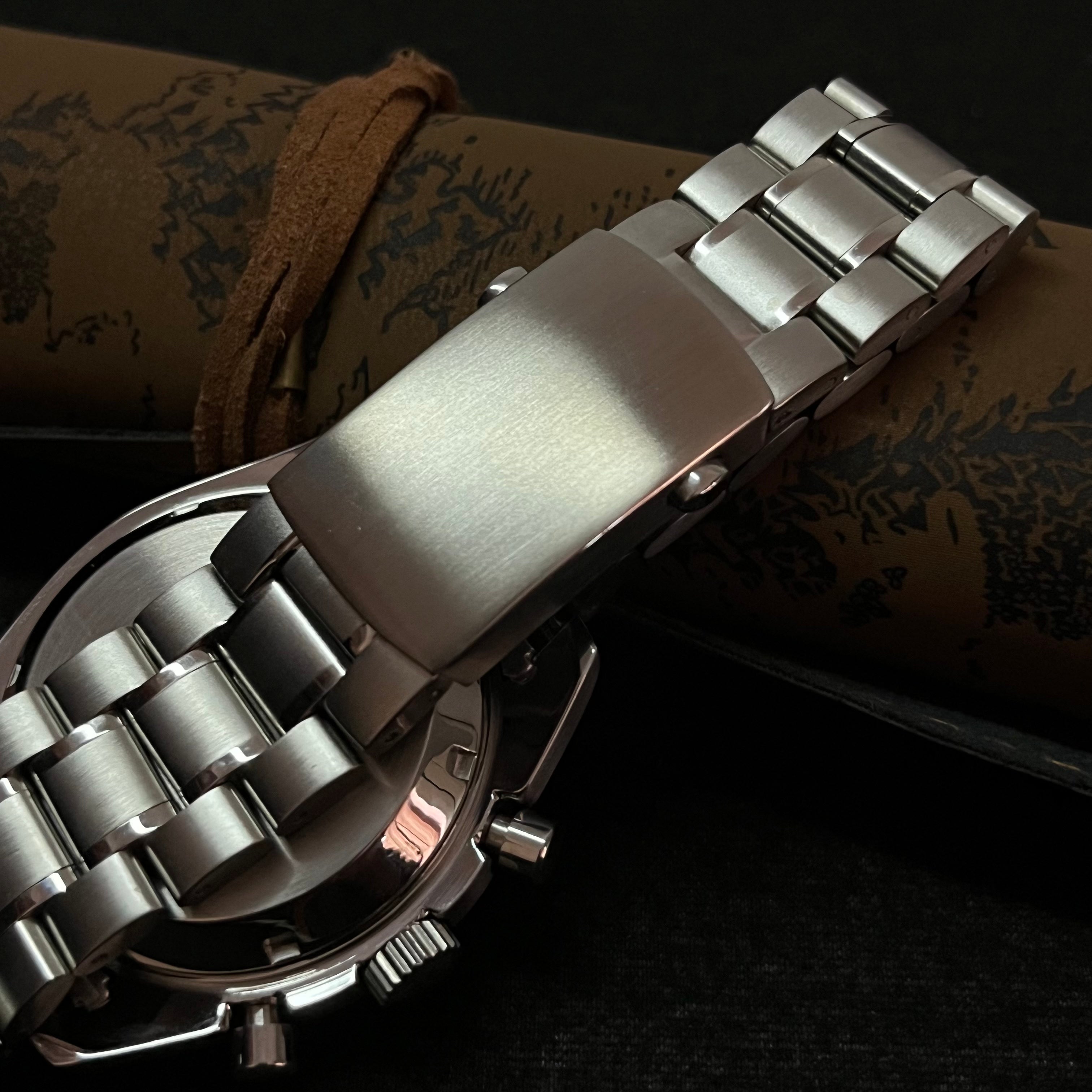 Custom Seiko Orange and White Speed Watch