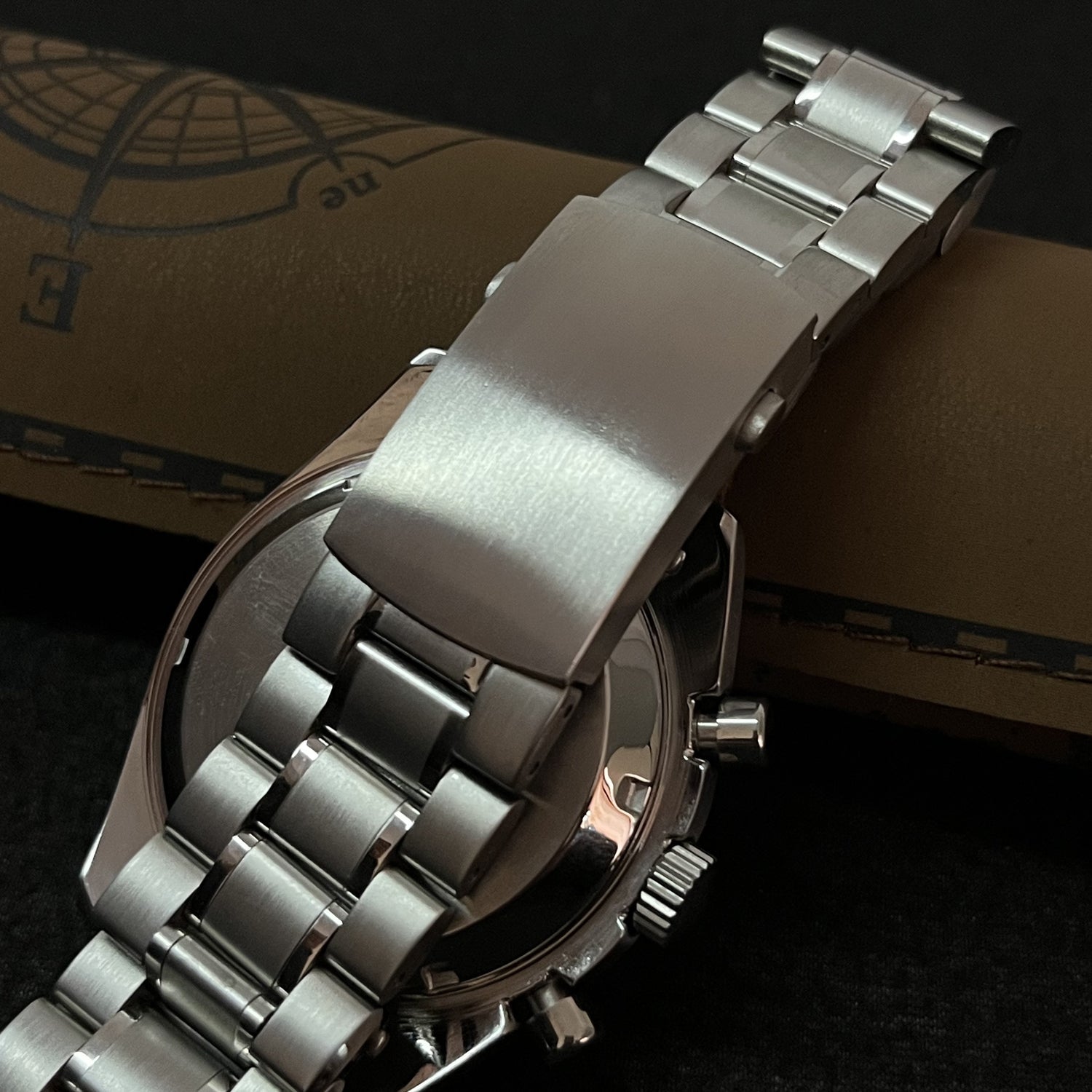 Custom Silver and Orange Speed Chrono Seiko Mod