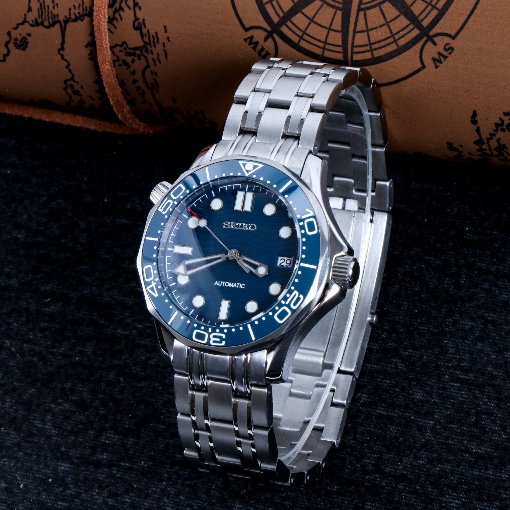 Custom Blue Sea Automatic Mod Watch