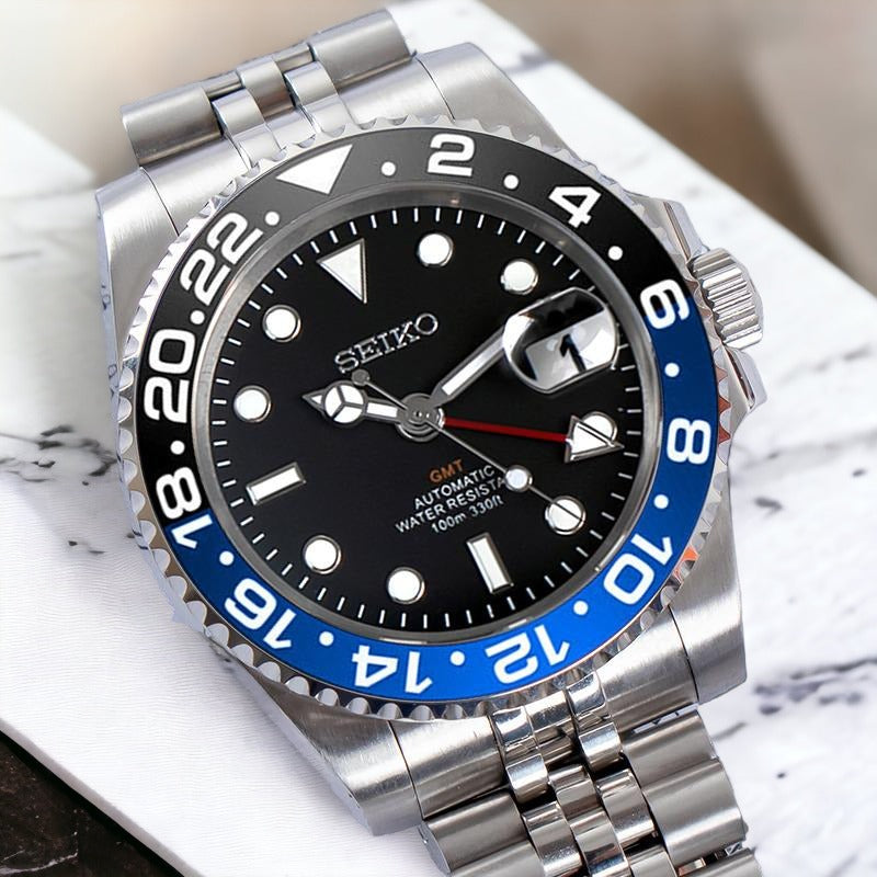 Seiko GMT Batman Mod