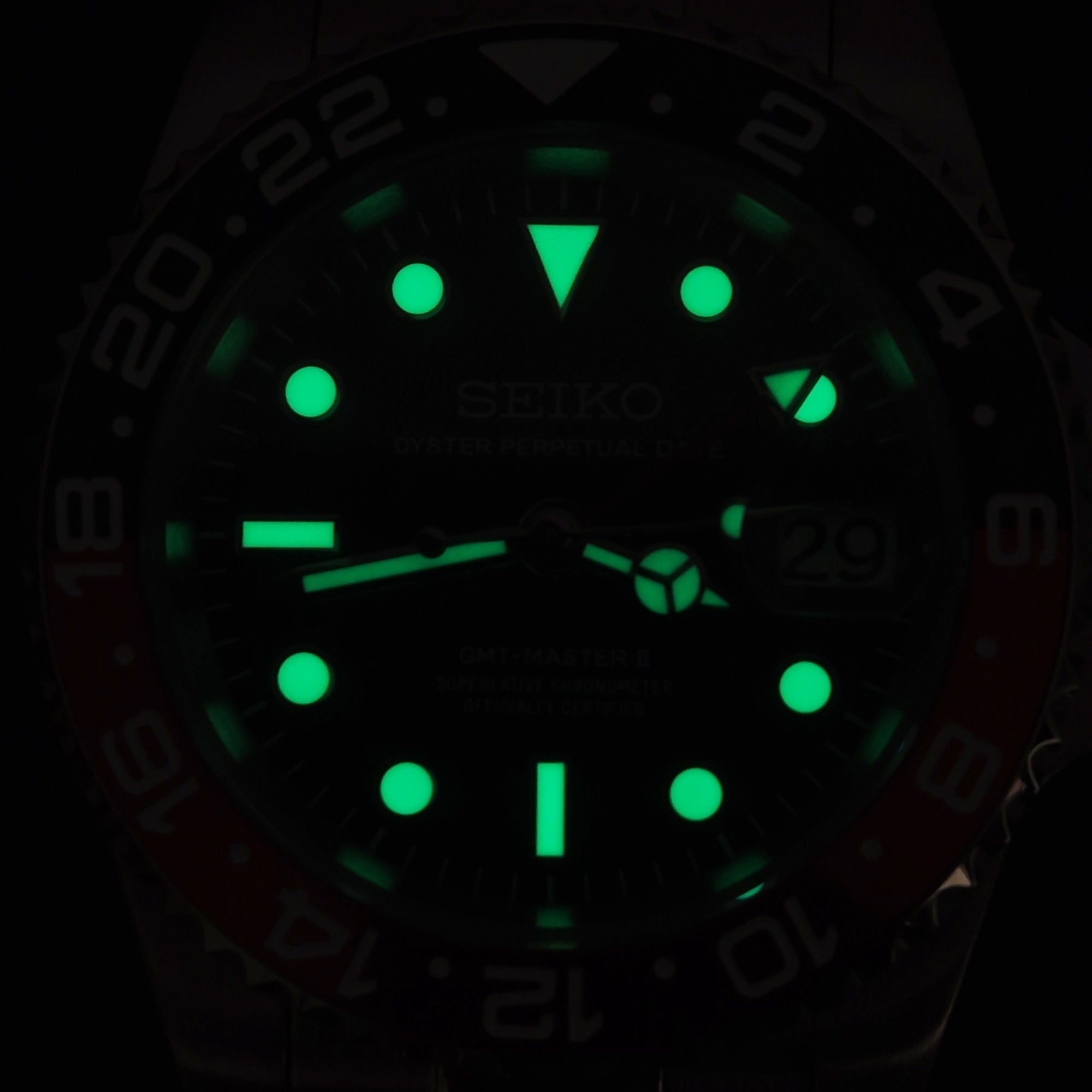 Custom Green Hulk Automatic Mod Watch