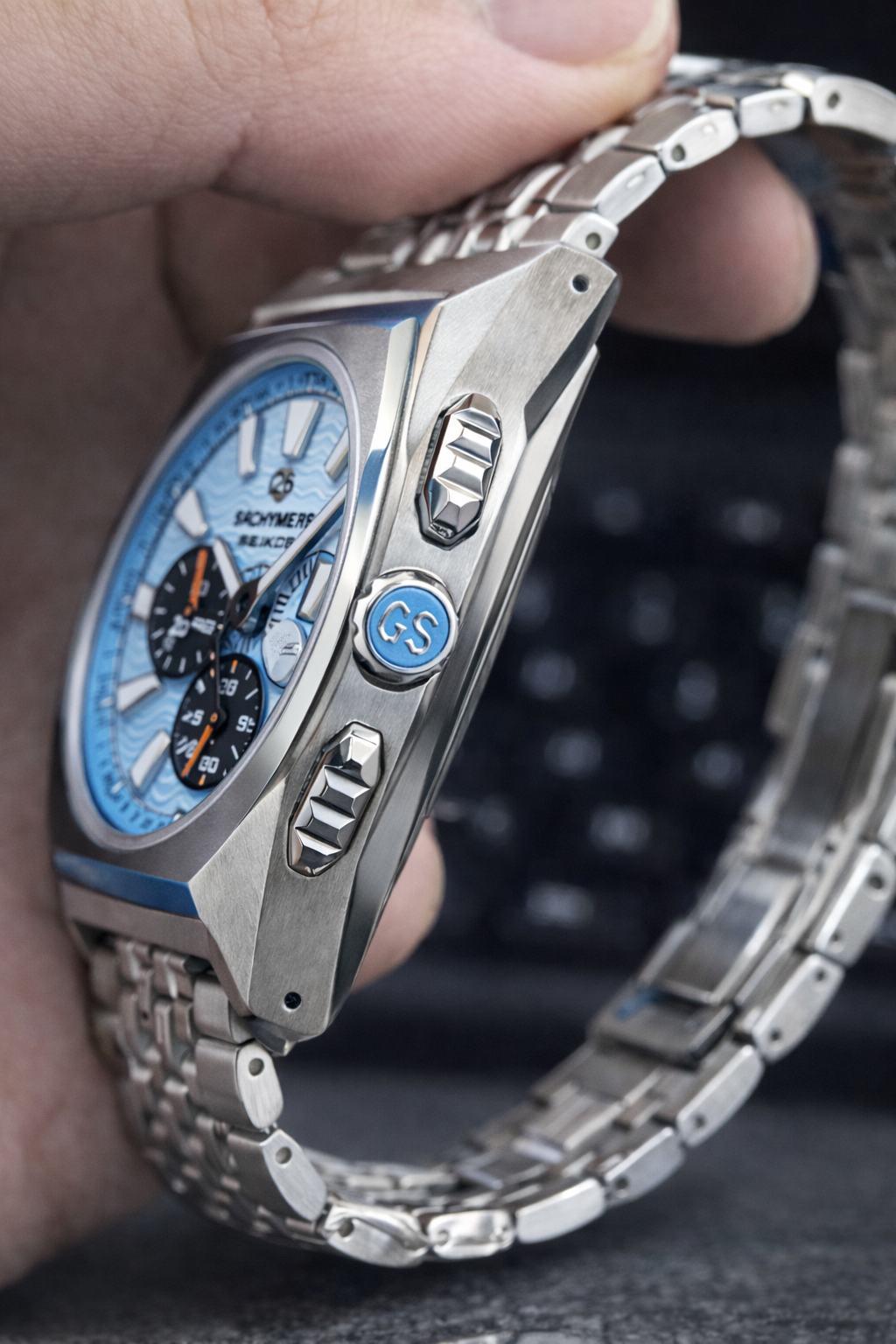 Custom Blue G Seiko Mod Watch