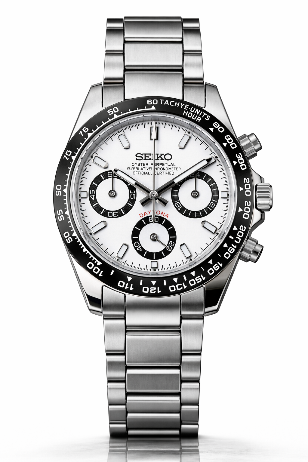 Custom Seiko Panda Chronograph Watch