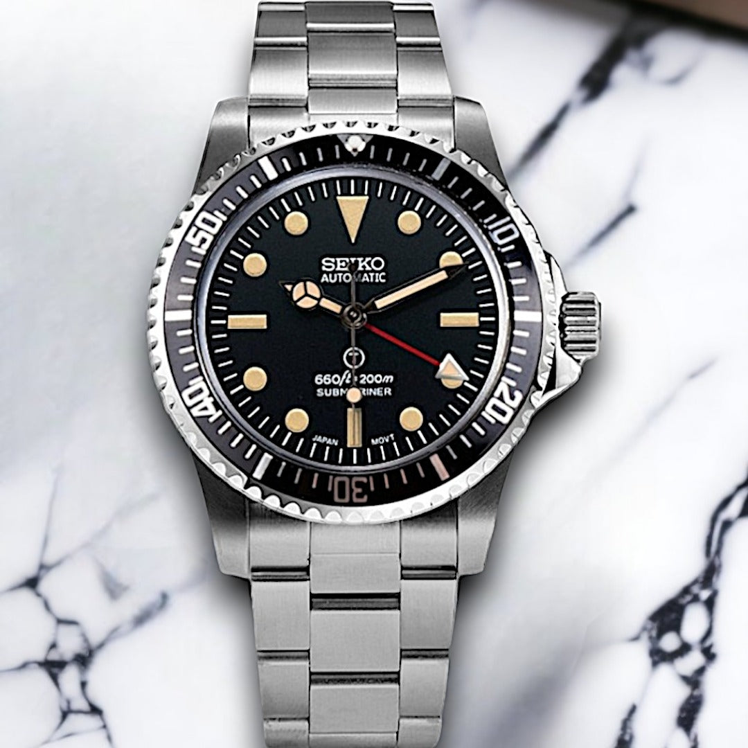 Custom Seiko Milsub Vintage Mod