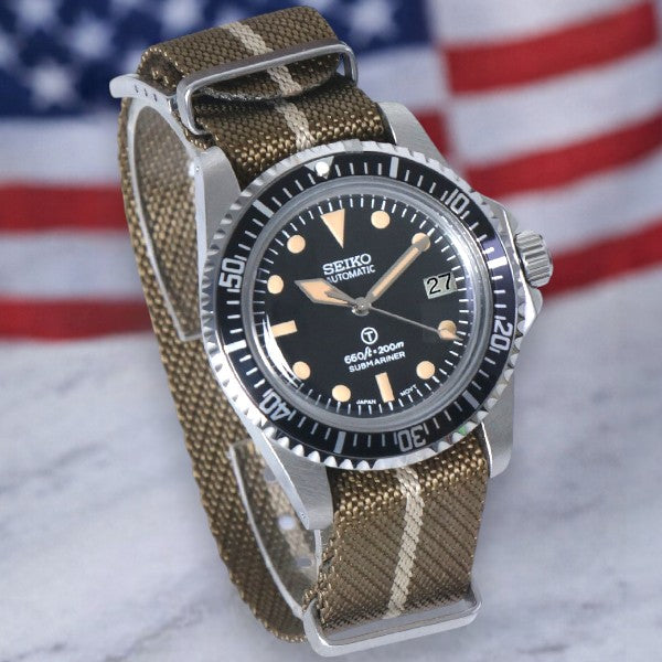 Custom Seiko Milsub Vintage Automatic Mod Watch